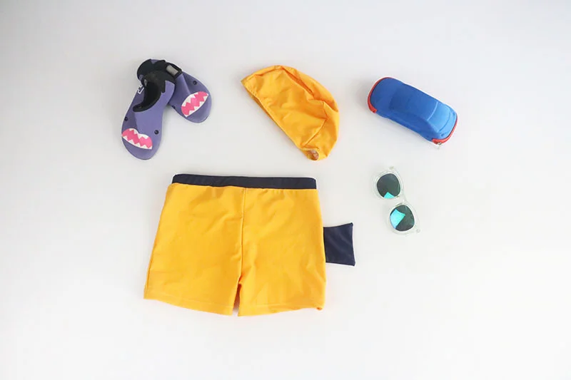 Swimming Trunks for Boy Cartoon Dinosaur Children's Swimsuit with Swimming Cap Toddler Baby Boys Bathing Suit Kids Swim Shorts