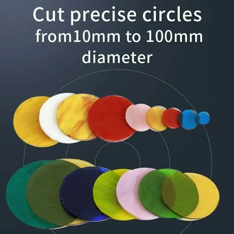 10-100mm Easy-Cut Lens Round Cutter Small Glass Circle Cutter Machine Easy Cutting Tool