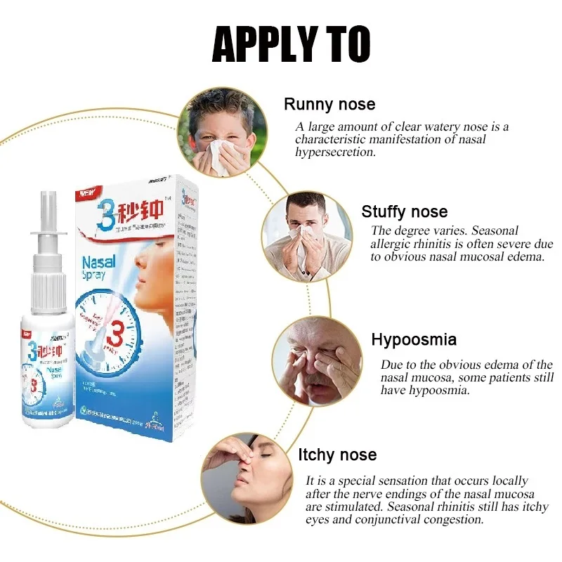 Factory 3-20Pcs 20Ml Herb Medical Spray Nasal Cure Rhinitis Sinusitis Congestion Care Nose Itch Relief Sprayer nose care spray nasal spray