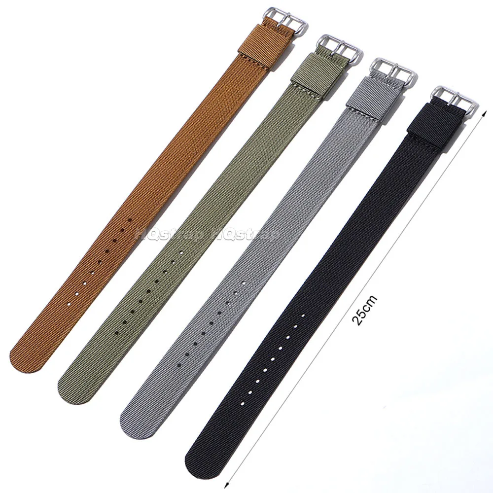Military Style Nylon Canvas Watch Strap – Soft, Durable, and Stylish Replacement Wristband