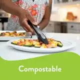 Premium Disposable Paper Platters, White, 12 ⅝ x 10", 30 Count