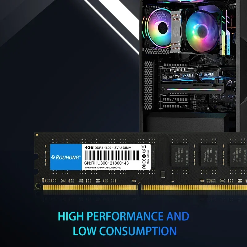 Memoria ram DDR3 8GB 1600MHZ 1.5V DIMM DDR3 1600Mhz 8GB PC3-12800 memory for Desktop
