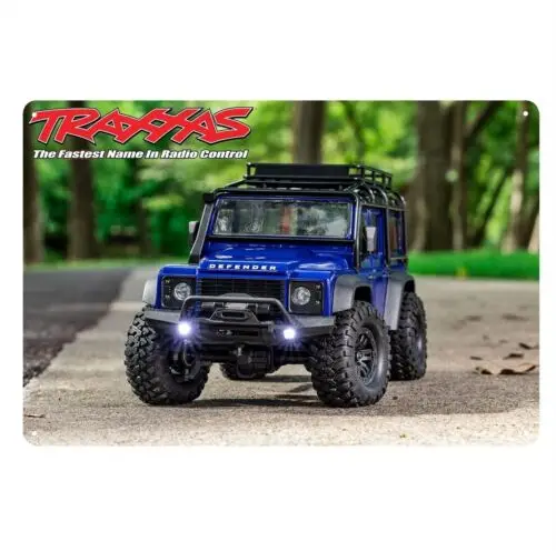Metal Poster Rc Car Tin Sign Plaque Trx4 Defender Rock Crawler-aluminum ...