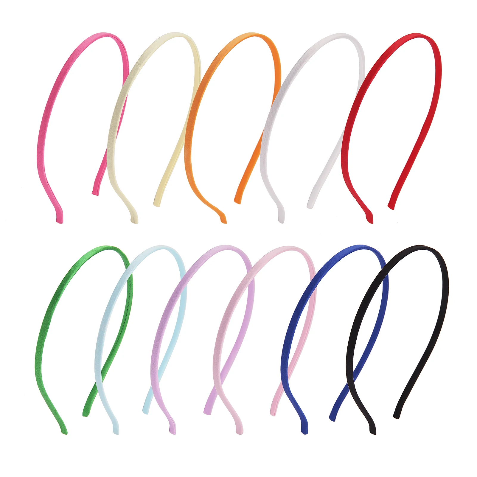 Solid Color Wholesale Female Iron Core Headband Hairband for Women Hair Accessories Headwear Headdress Elegant Hair Accessories