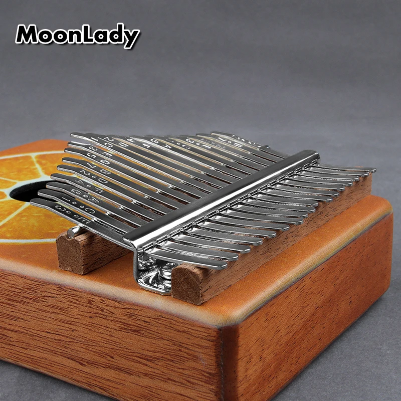 

17 Keys Kalimba Thumb Piano Wood Mahogany Body Musical Instrument Accessories With Audio Input High Quality