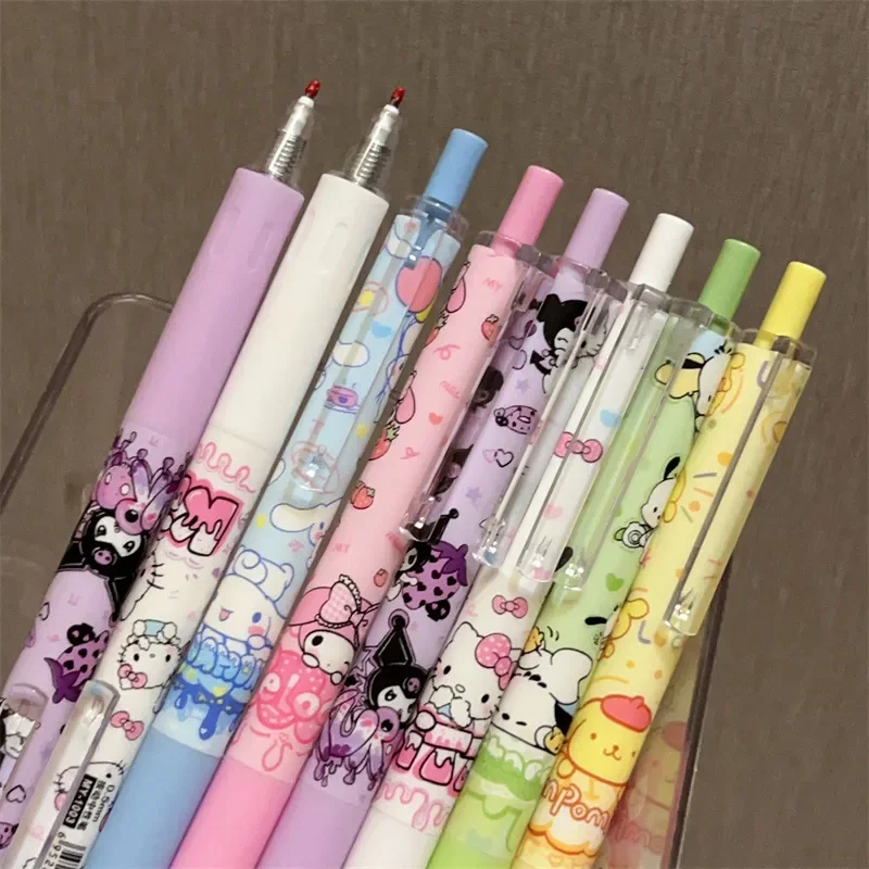 

Sanrio Kawaii Cinnamoroll 0.5mm Gel Pens Student Set Cute Hello Kitty Black Pen Cartoon School Student Stationery Supplies Gifts