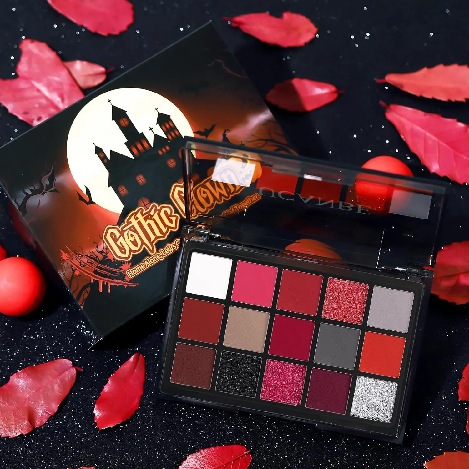 Eyeshadow Makeup Palette 15 Colors for Halloween Christmas Vampire Clown eye shadow eye shadow plate