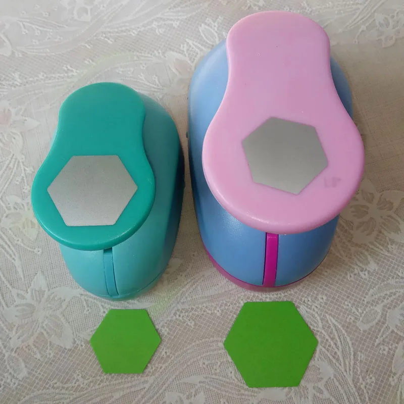 Scrapbook Punches Paper Embossing Machine Hexagon Punch Paper Cutter Crafts Scrapbook Embossing Device Kid Hole Punch Cortador De Papel Embossing Tool