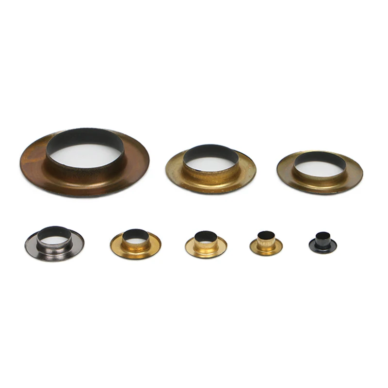 100sets Lacquer Matte Black Eyelets Flat Type Brass Eyelet for Leathercraft Shoes Bag Canvas Dress Clothes Accessories Grommet eyelet grommet ring eyelet grommet ring kit grommet eyelet kit screw back eyelets metal eyelet buttons