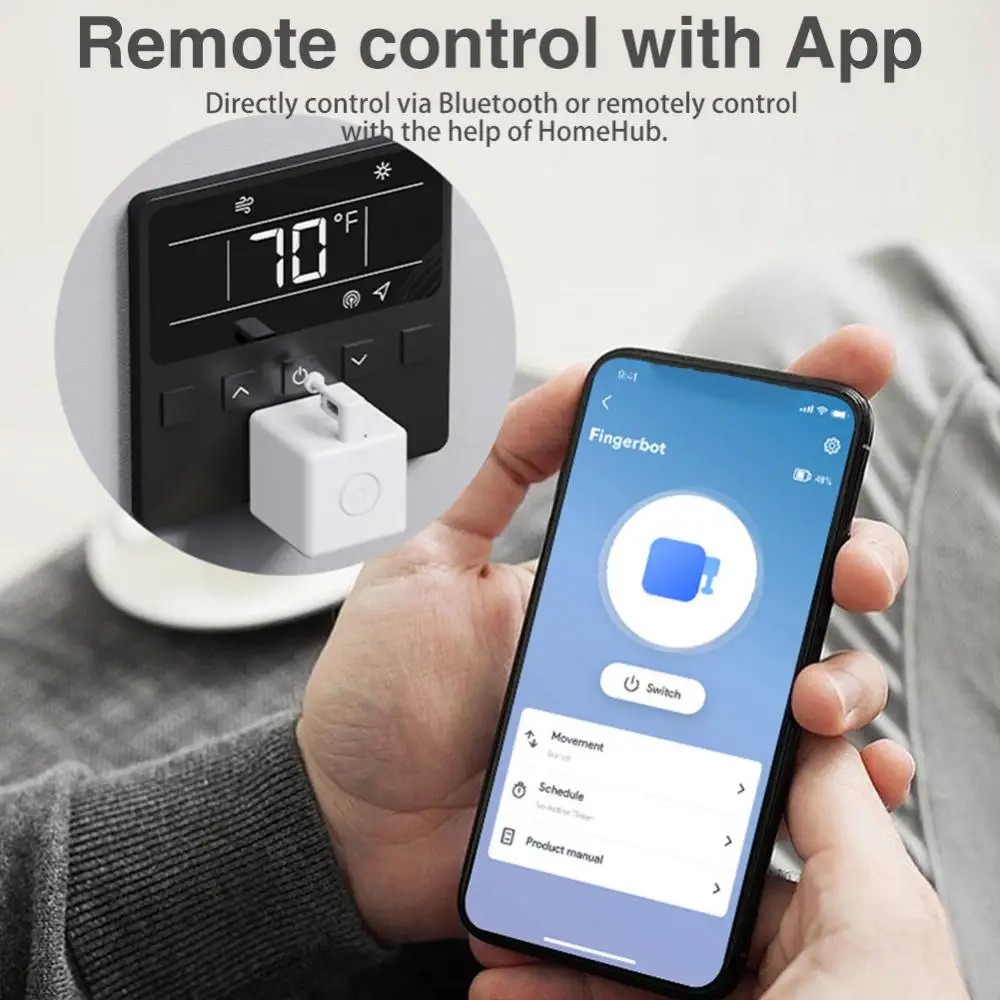 Description Picture 3 of itemTuya Smart Mesh Fingerbot Plus Switch Smart Home Rechargeable Button Pusher Arm Smart Life APP Control Support Alexa Google Home
