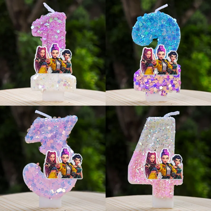 Candle 3D Number 0-9 Hunters Theme Kids Birthday Cake Decoration