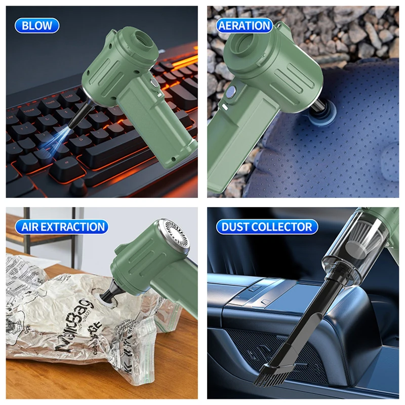 New 4-in-1 Car Vacuum Cleaner Small Wireless Vacuum Cleaner For Car Large Suction Mini Hand-held Vacuum Cleaner 2025