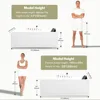 Whirlpool Tub,72" x 48" Jetted Bathtub for 2 Person, Hydro Massage & Chromatherapy,ETL Certified,3 Sided Apron,Acrylic 4