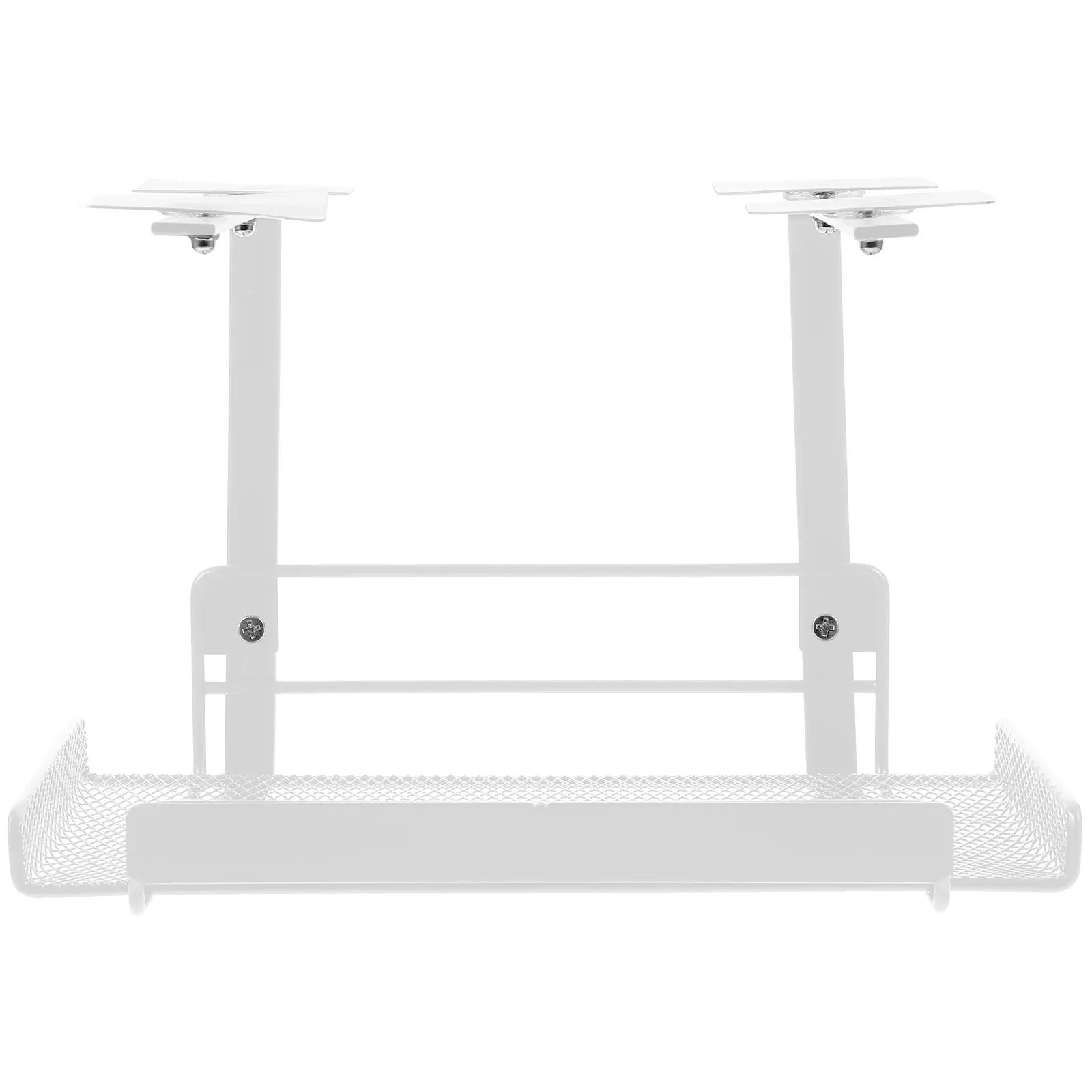 책상 아래 케이블 정리대 금속 와이어 코드 정리함 안정적인 설치형 케이블 트레이 보관 선반 책상 와이어 정리함