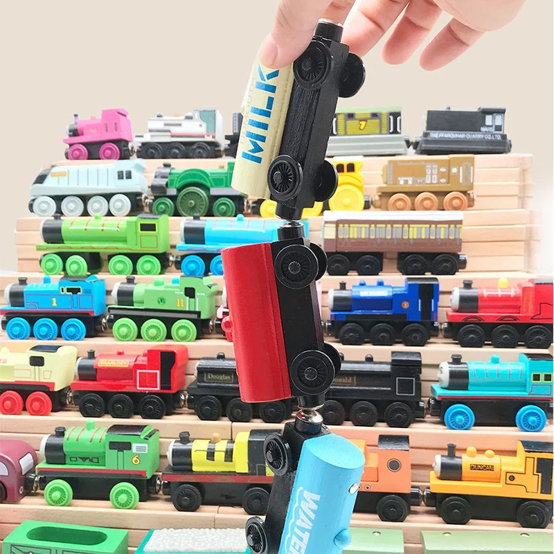 Thomas and Friends Toy Wooden Train Toys Magnetic Connectable Track Trains Toys for Boy Girls Baby Educational Toy 2 Thomas and Friends Toy Wooden Train Toys Magnetic Connectable Track Trains Toys for Boy Girls Baby Educational Toy 2