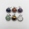 fashion Natural Gem Stone Dragon Pendants amethyst Crystal Opal Necklaces  Jewelry making charm accessories Gift 12pc wholesale 4