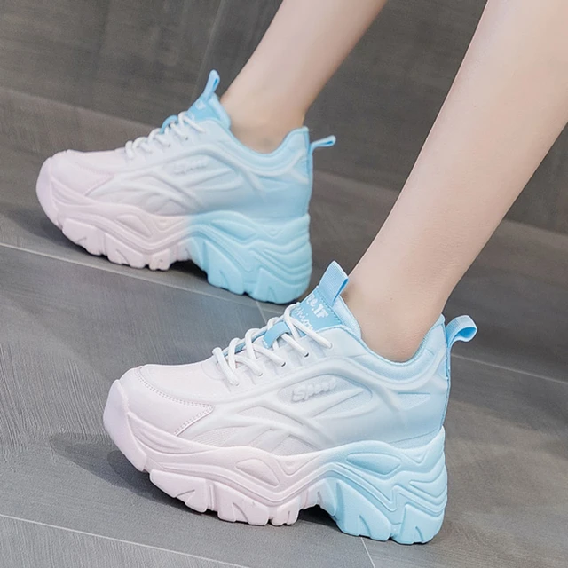 Women Chunky Sneakers Breathable Mesh Mixed Colors Tennis Sneaker Platform  Sports Shoes Trend Cool Female Shoes 2022 New - AliExpress