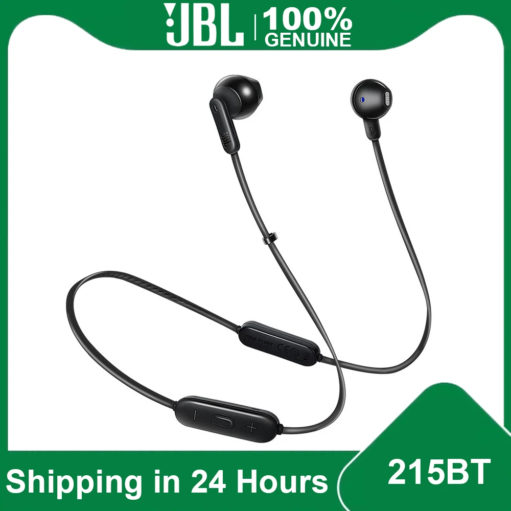 

JBL TUNE 215BT Bluetooth 5.0 Earphone Wireless Sport Earbuds T215BT Pure Bass Headphone Fast Charge Headset Stereo Call with Mic