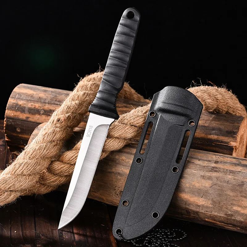 new Outdoor survival portable knife, sharp and high-hardness tactical self-defense knife, camping portable small straight knife