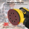 5-Inch Random Orbital Sander 12000RPM 6 Variable Speed Sander Machine High Performance Dust Collection System for Woodworking 2