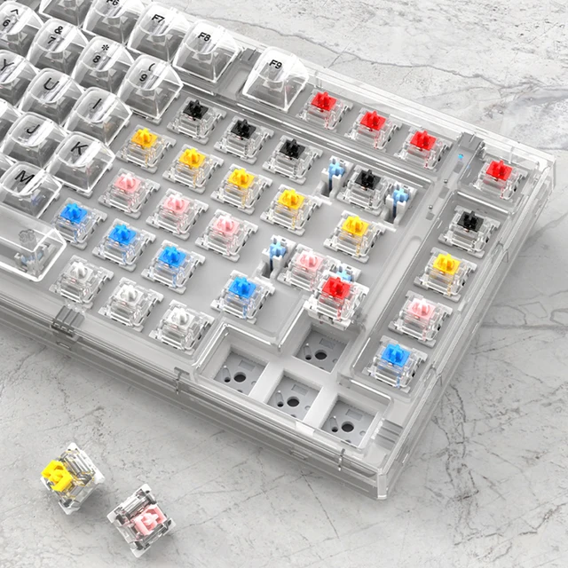 [極美品] YUNZII X75 メカニカルキーボード RGB 有線タイプ Amazon | YUNZII X75 ホットスワップメカニカルキーボード 透明
