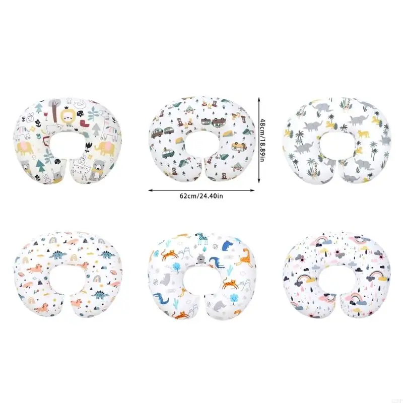 Cotton Nursing Pillow Infant Feeding Pillow Multiple Pattern Infant Nursing Support for Enhances Baby Bonding 425F