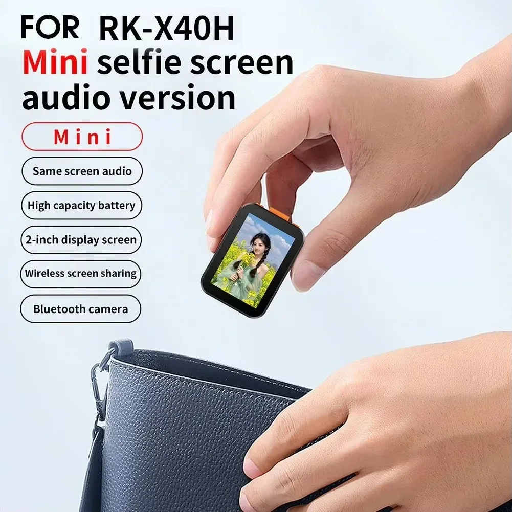 Vlog Self Timer Monitor Screen Mini Selfie Phone Screen Phone Projection Bluetooth Remote Control Photography Outdoor Travel