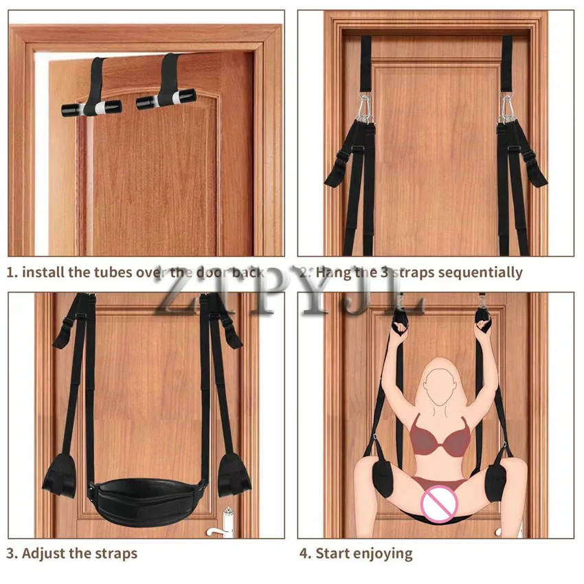 Couple Toys Swing Leather Plush Cushion Sex Swing Adult Door Hanging Chair Sex Love Sling Toys For Ladies Furniture Sexshop 18+