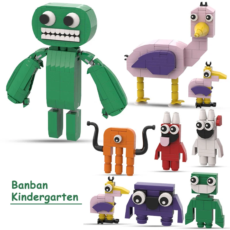 

New Monster Garten Of Banban Building Blocks Class Garden Game Anime Perimeter Building Blocks Toys Children's Toys Gift