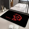Hellcat Demon Dodge Challenger Car Floor Mat Graphic Printed Flannel Doormats For Bathroom Kitchen Entrance Carpet Home Decor 5