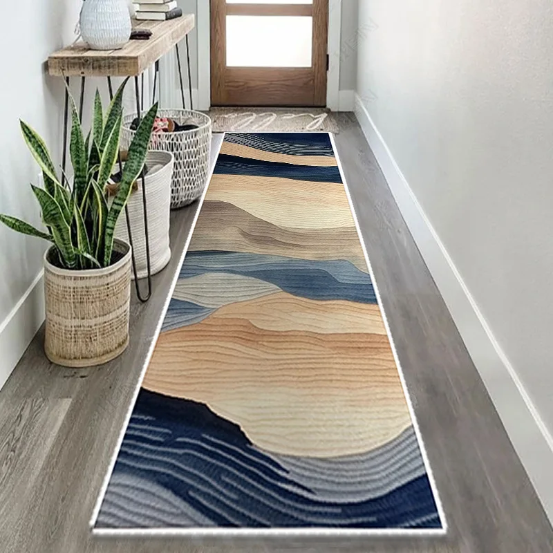 Long Corridor Carpets for Hallway Living Room Decoration Home Anti-skid Entry Floor Mats Hotel Lobby Stairway Area Rugs 4