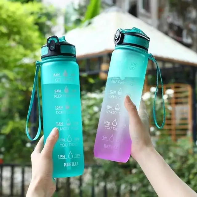 1 Pcs 32OZ BPA Free Tritan Water Bottle Kids Children Travel Sports Water Bottle 1L Reusable Thermal Plastic Drinking Bottle 4
