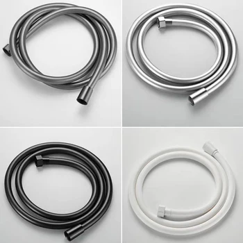 Bourdillat Black/Silver/Glod SS304 Bathroom Shower Hose Handheld Shower Water Pipe Fittings Replacement Shower Head Hose