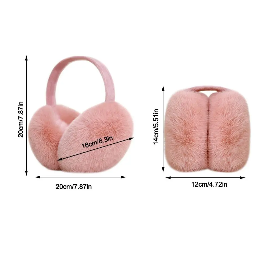 Fashion Ear Warmer Collapsible Thickening Ear Cover Keep Warm Anti-Freeze Winter Earmuffs for Women Girls