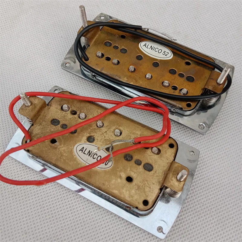 Korean Electric Guitar Alnico Pickups,Neck Pickup and Bridge Pickup, Passived Pickups, Stainless Steel Outer Frame, BJH-159