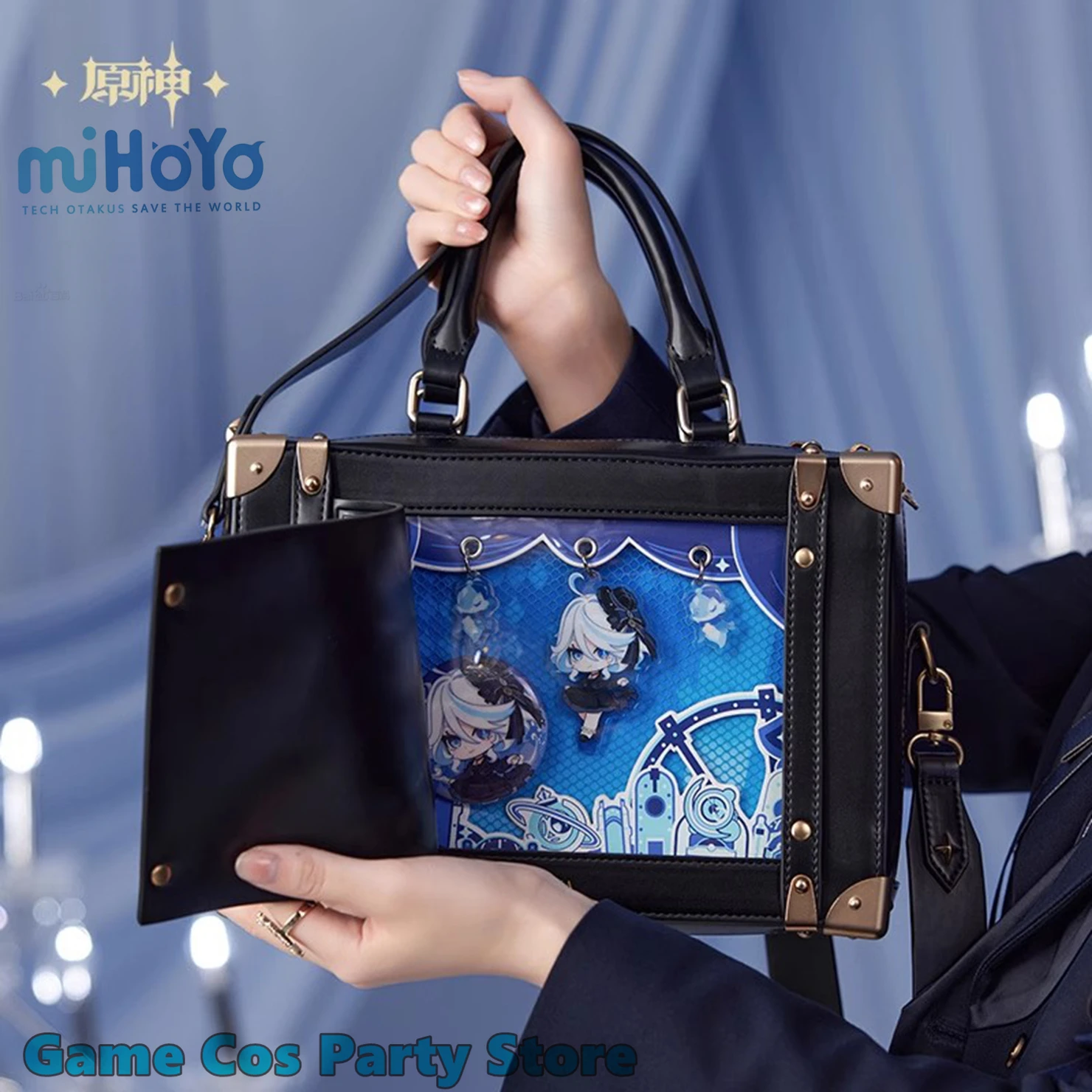 Portachiavi Furina In Tessuto Non Tessuto – Ciondolo Anime Focalors Per Borse, Zaini E Decorazioni Ita-bag, Regalo Per Fan