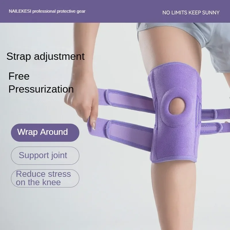 Adjustable 1PCS Elastic Knee Support Basketball Soccer Brace Kneepad Fitness Running Cycling Adjustable Patella Knee Protection
