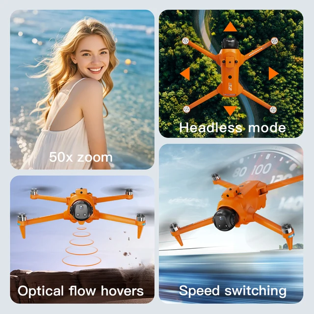New AE20 MAX GPS Drone Professional 4K Camera 5G FPV Brushless Airdrop Avoiding Obstacle Screen Control Foldable Quadcopter Toys