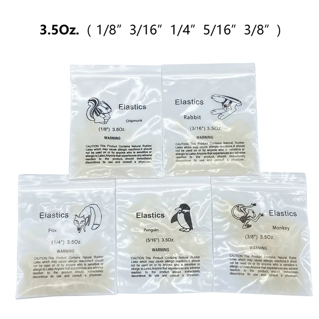 Bande Elastiche Ortodontici Zoo 6,5 N 1/8 Pack 100 Pezzi Cod. YS3024 - Foto 5