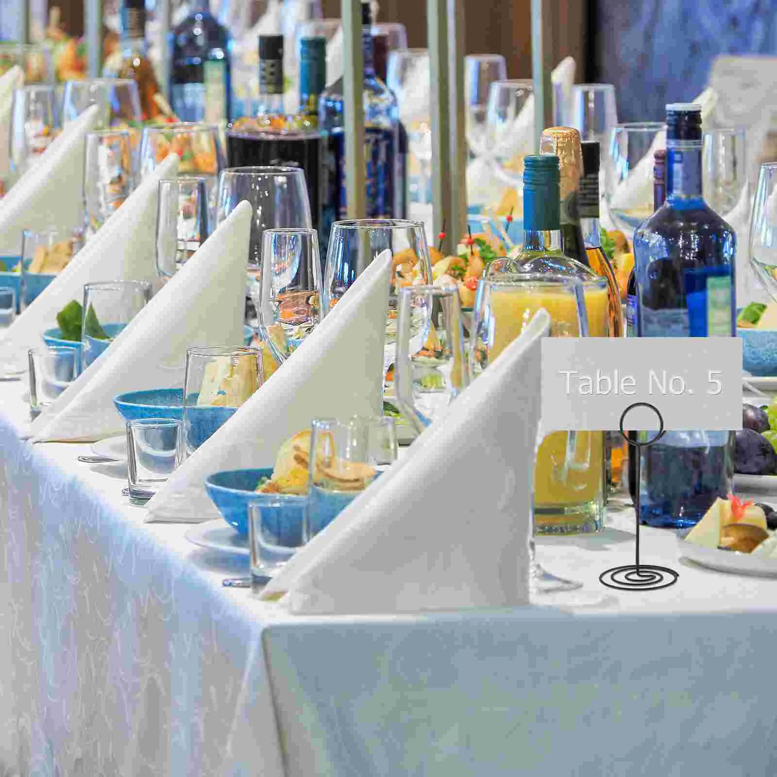 

Table Number Holder Place Card Holder Table Number Stands Name Photo Picture Clip Menu Memo Clips Table Centerpiece Wedding