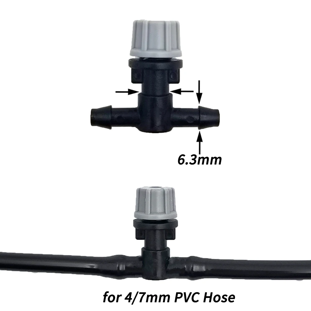 Plastic Watering Irrigation Garden Misting Sprinkler Heads Nozzle Tee joints 20PCS for garden misting nozzle,misting nozzles,watering nozzle,plants irrigation kits,garden irrigation kits,drip irrigation kits,garden misting kit,plastic tee connector,plastic 3 way tee connector