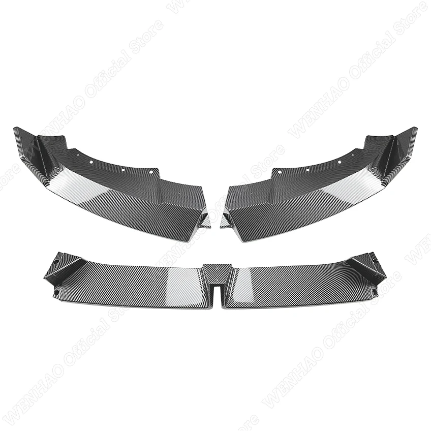 Aleta Canard / Divisor Para Parachoques Delantero BMW X6 G06 LCI Sport (2023-2025) - Fibra De Carbono, Estilo Tuning Aerodinámico