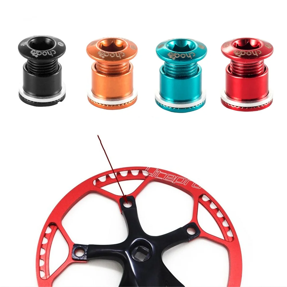 Lot De 10 Boulons Plateau Vélo Alliage Aluminium 7075 – Fixation Chaîne Pédalier VTT Route Single Speed Colorés