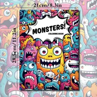 1pc,Adult Coloring Book,Teenagers Coloring Book,25 Different Patterns,100gsm Thick Paper,Stress Relief,Birthday Gift 2