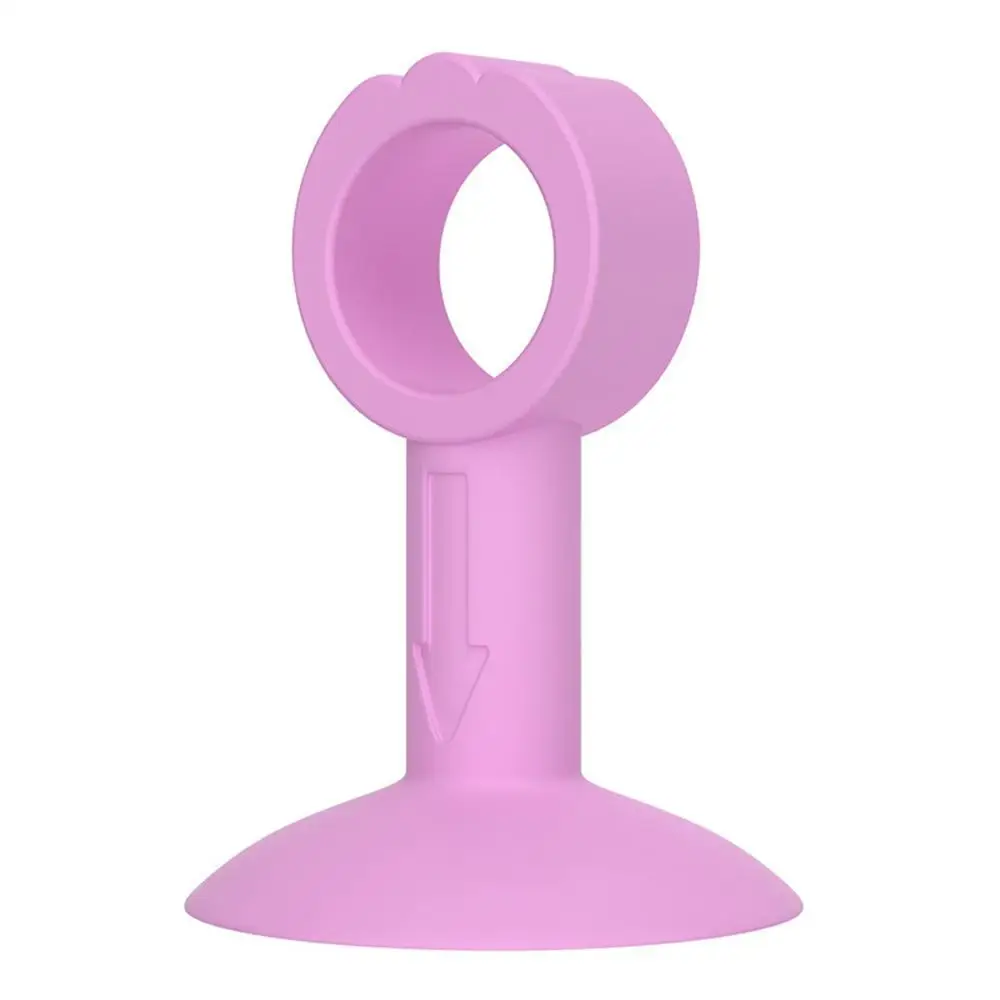 Description Picture 2 of item2pcs/lot Silicone Door Stopper Stops Non-perforated Door Suction Cup Door Handle Bumper Mute Walls Furniture Fittings