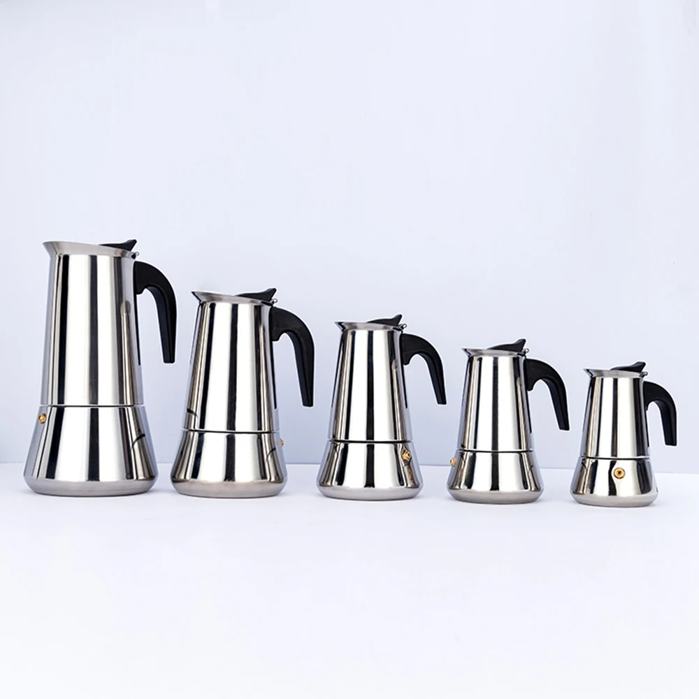2/4/6/9/12 Cups Stainless Steel Italian Moka Espresso Cafeteira Expresso Percolator Stovetop Coffee Maker Moka Pot espresso coffee maker coffee maker coffee pot espresso maker