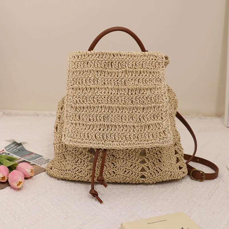 2023-new-hollow-grass-woven-mochila-edicao-coreana-100-girls-'beach-leisure-resort-beach-bag