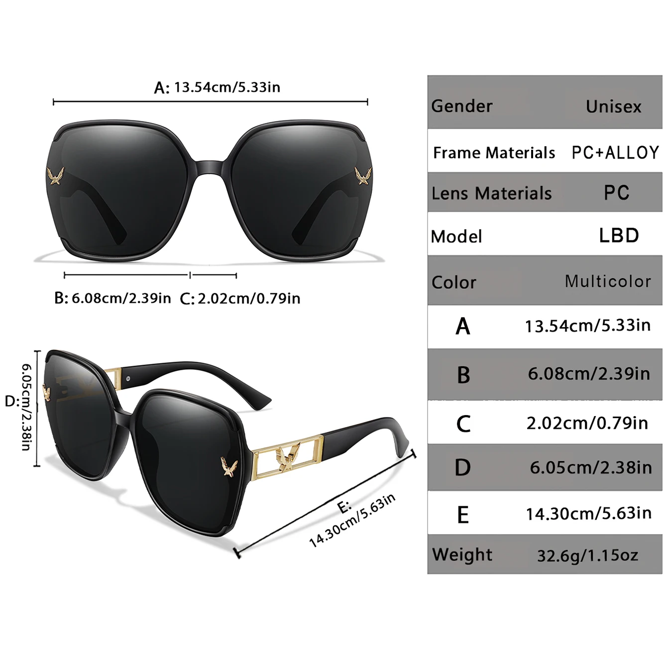 Ray-Ban Classic Square Cycling Men Women Oversize UV400