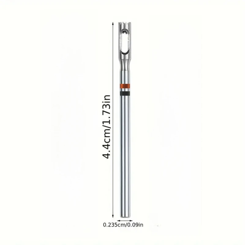 1개 2.3mm 스테인레스 스틸 페디큐어 드릴 비트 ? 전동 네일 파일용 카바이드 굳은살 및 옥수수알 제거기, 큐티클 케어 도구
