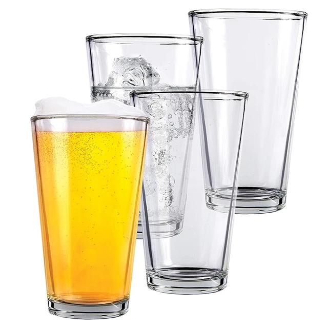 Beer Die Cups, 16oz Steel Pint Glasses